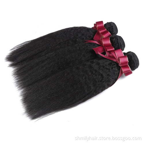 Mink Brazilian Hair Cuticle Aligned Virgin Hair Vendor,10A Grade Human Hair Yaki Kinky Straight Bundles Free Shipping